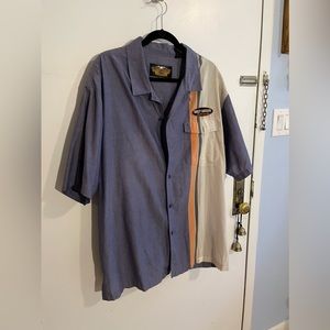 Vintage Harley Davidson bowling shirt